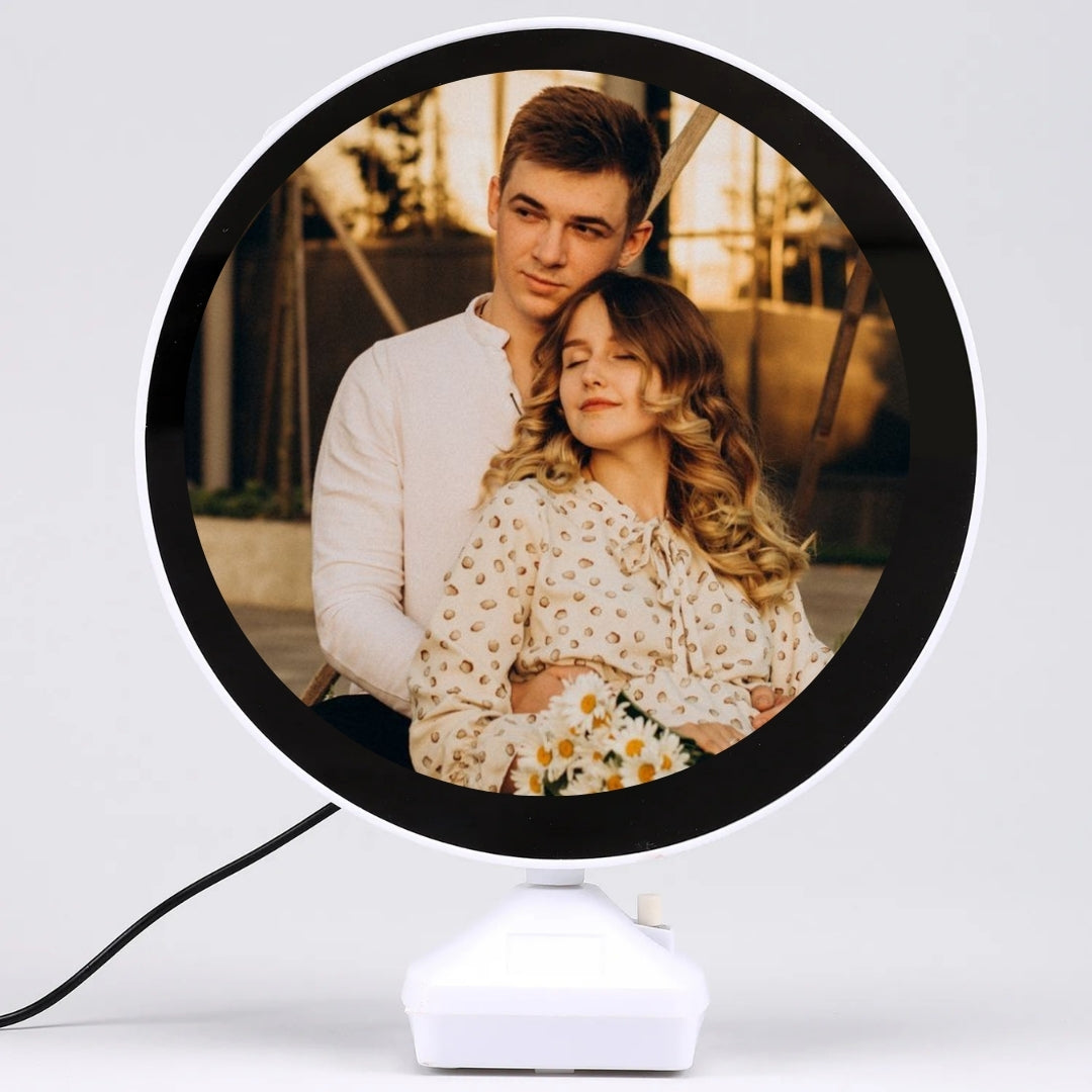 Nexify Fusion Round Shape Magic Mirror LED Photo Frame