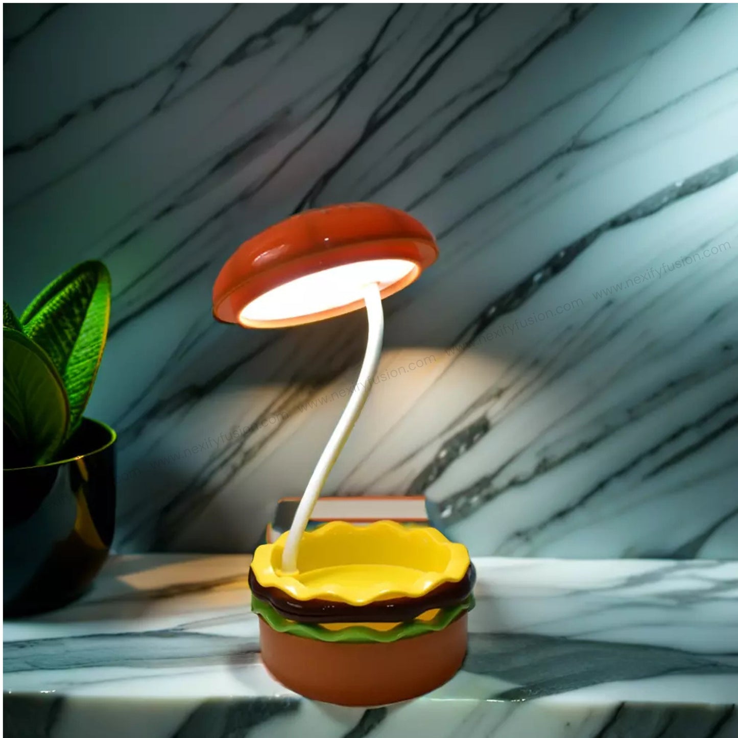 Nexify Fusion Burger Bliss: Perfect Gifts for Folding LED Night Lamp 1 Pc Burger Lovers of All Ages.